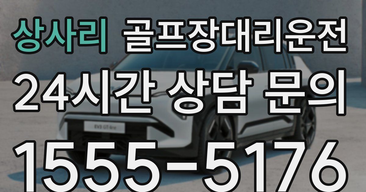 골프장대리운전 서비스