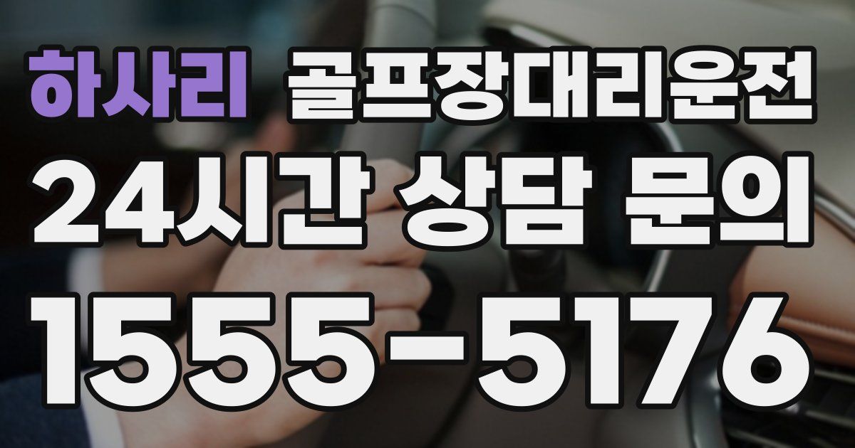 골프장대리운전 서비스