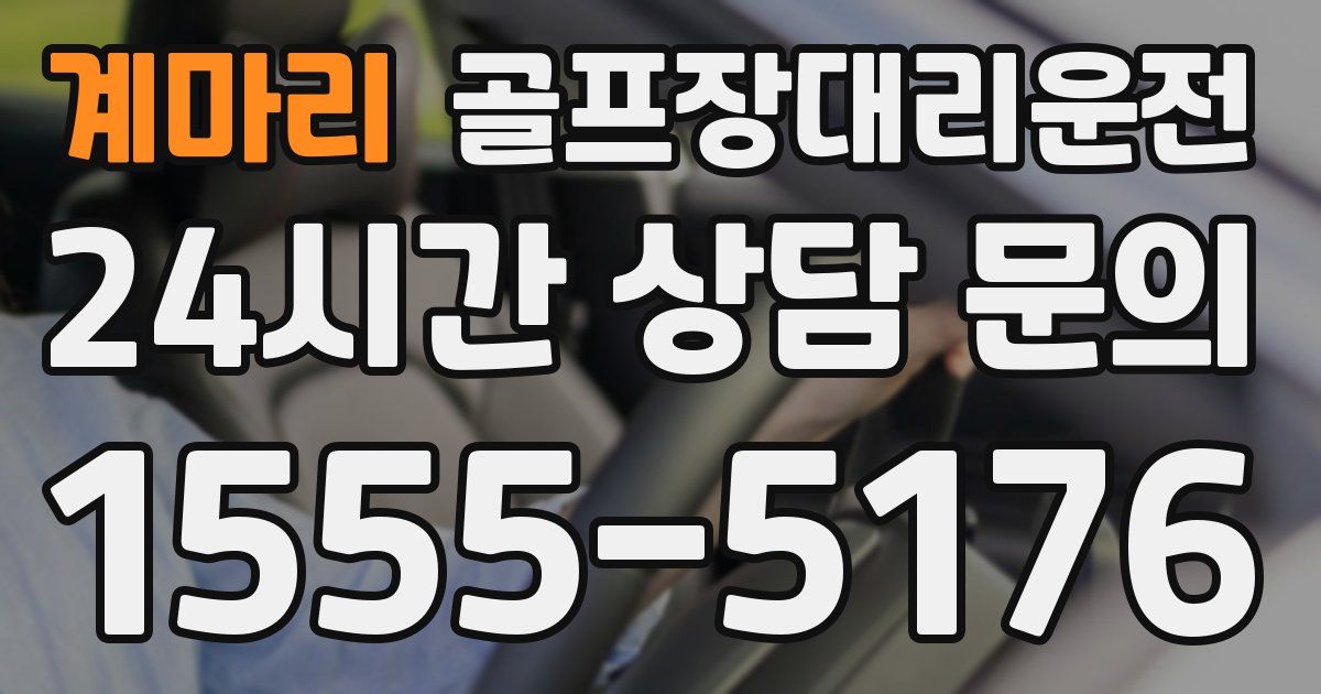 골프장대리운전 서비스