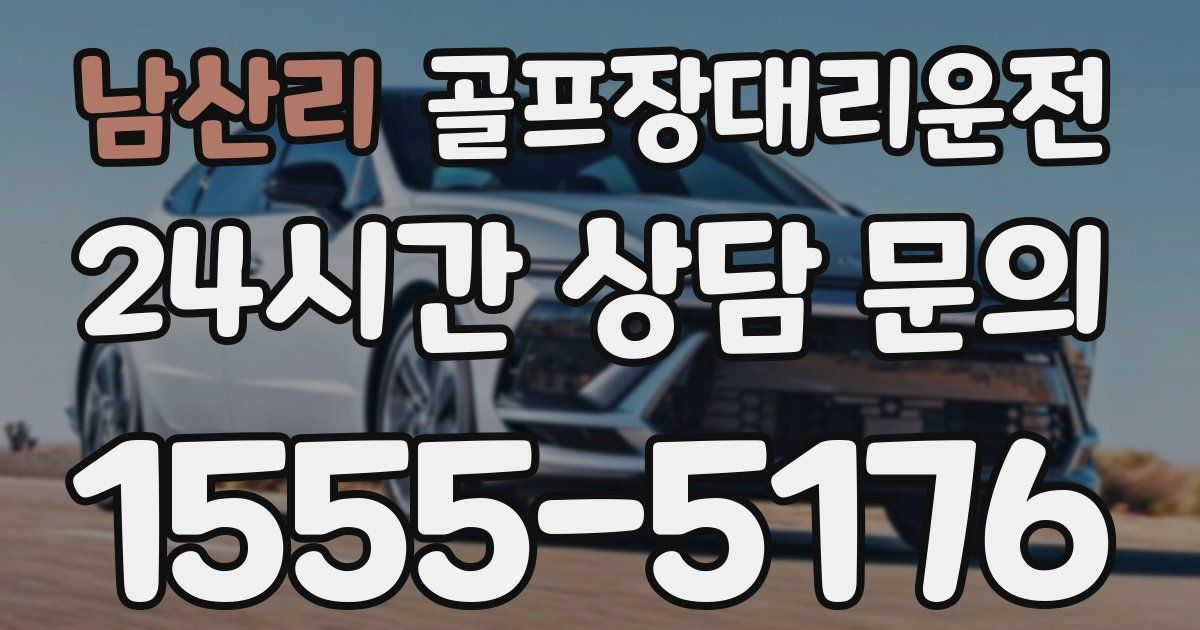 골프장대리운전 서비스