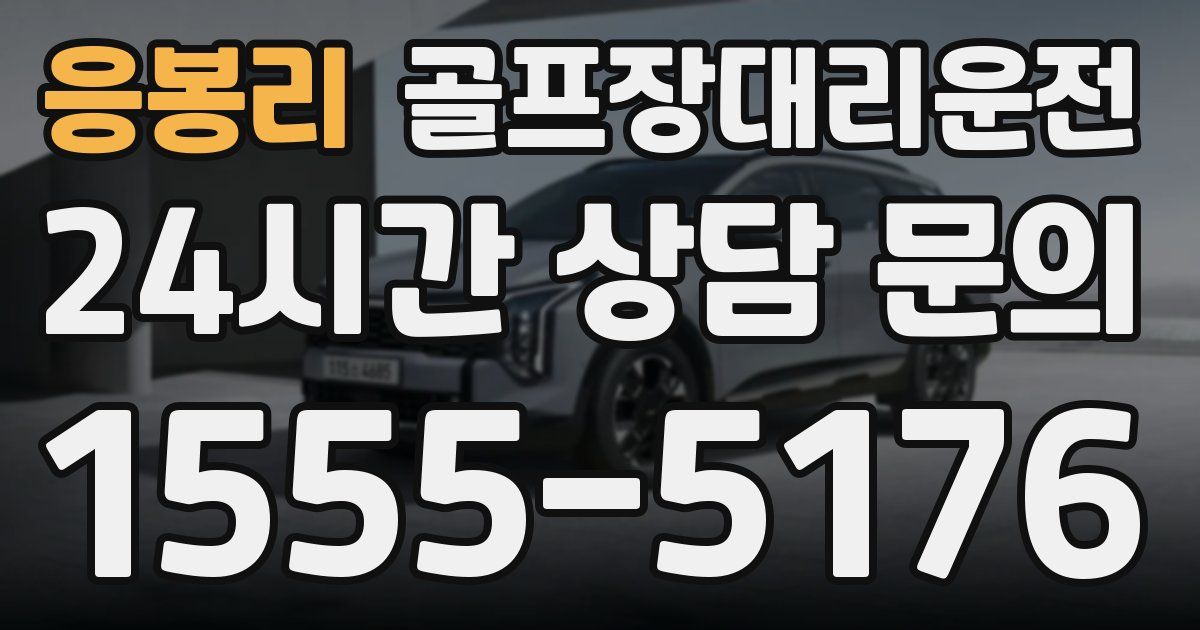 골프장대리운전 서비스