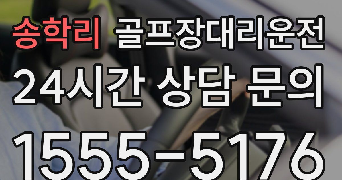 골프장대리운전 서비스