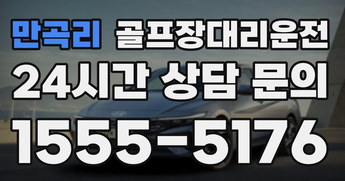 골프장대리운전 서비스