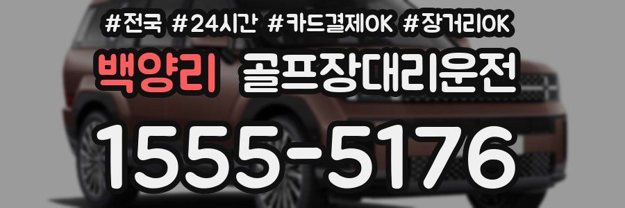 백양리 골프장대리운전