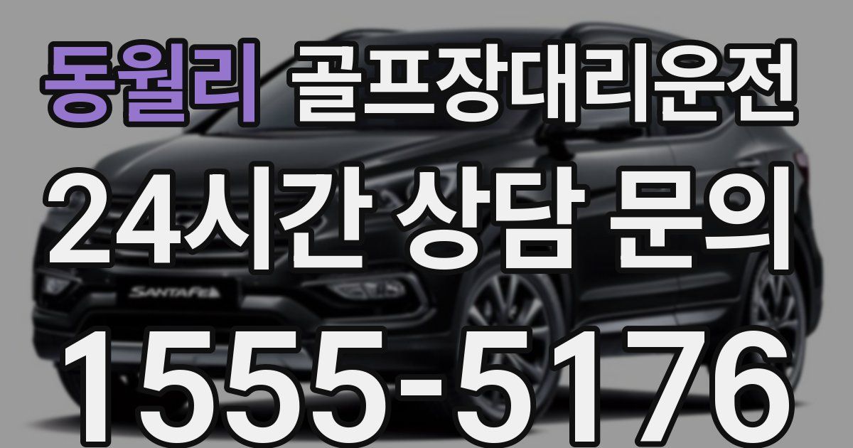 골프장대리운전 서비스