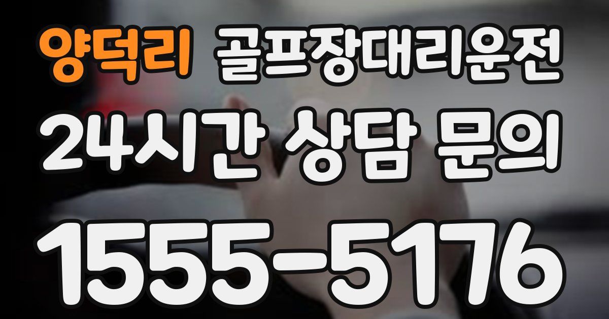 골프장대리운전 서비스