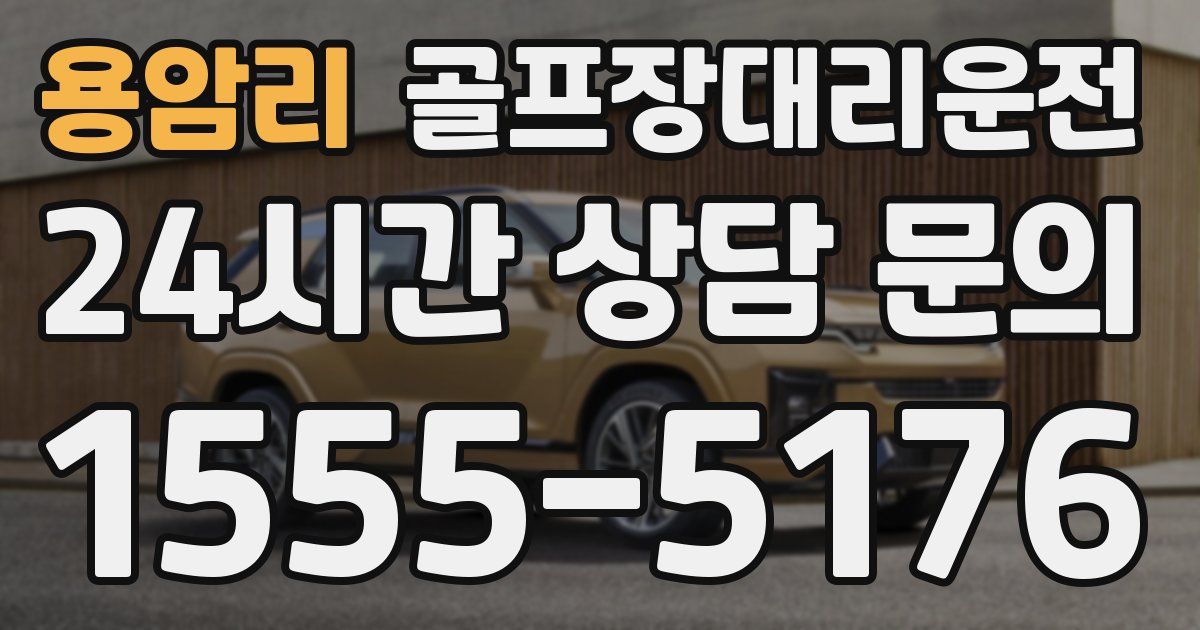 골프장대리운전 서비스