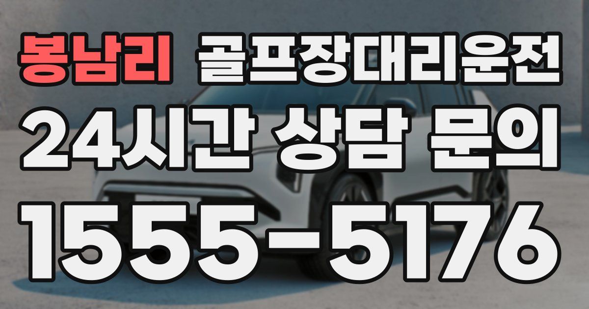 골프장대리운전 서비스