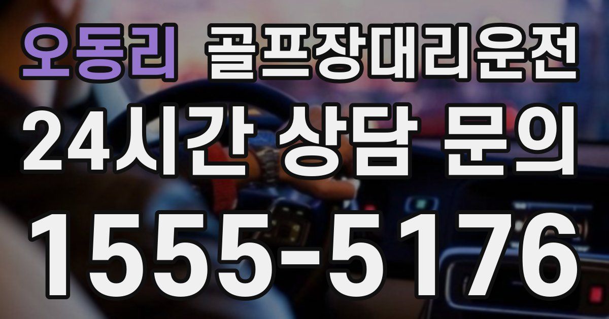 골프장대리운전 서비스