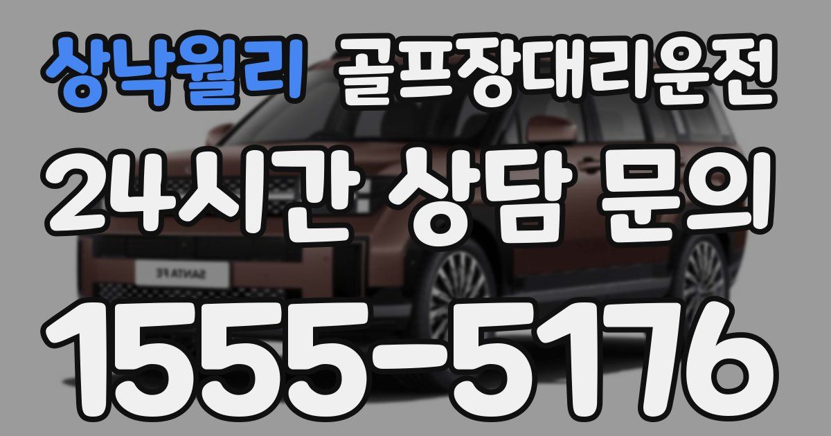 골프장대리운전 서비스