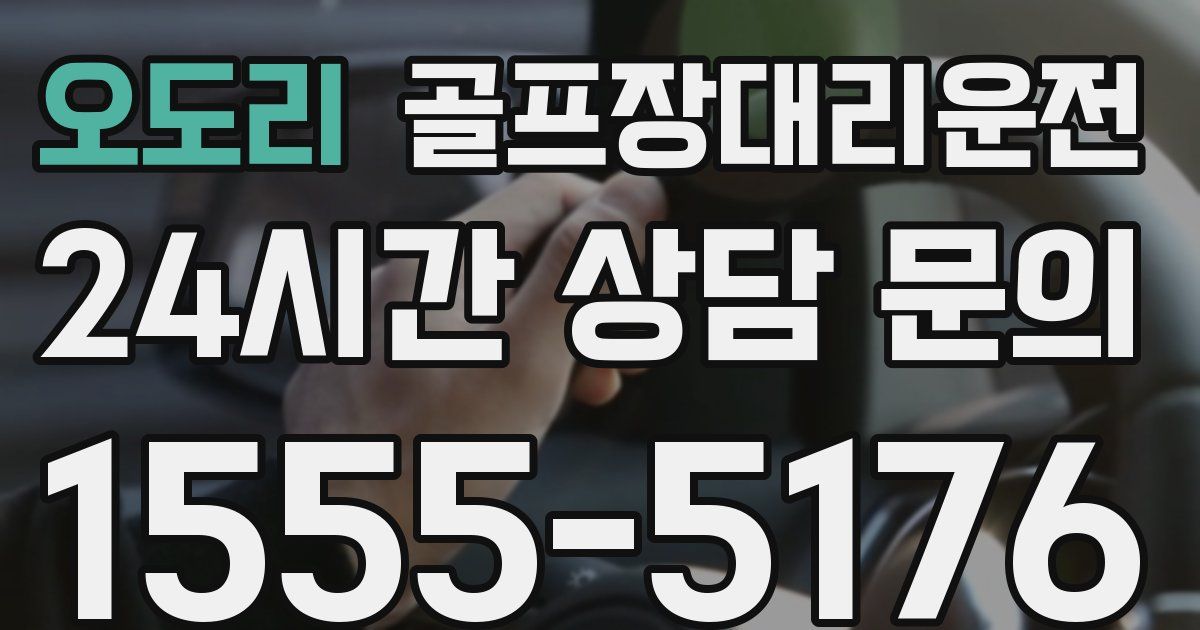 골프장대리운전 서비스