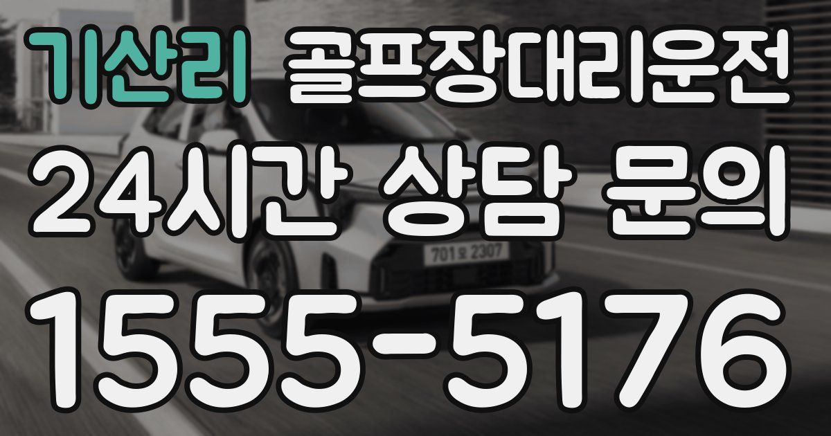 골프장대리운전 서비스