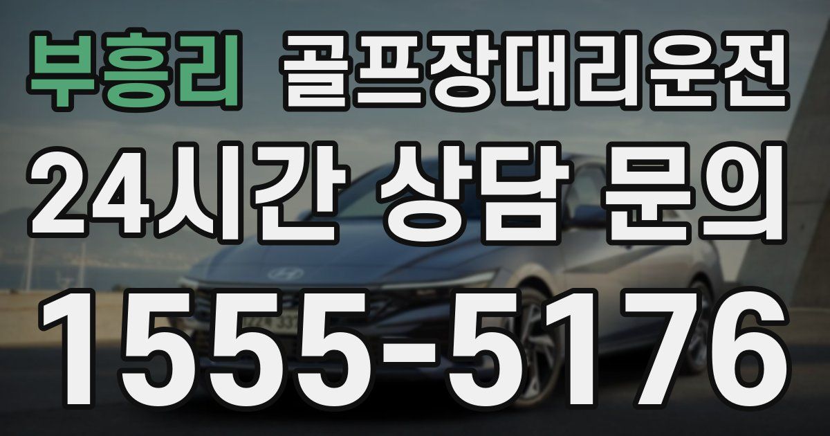골프장대리운전 서비스