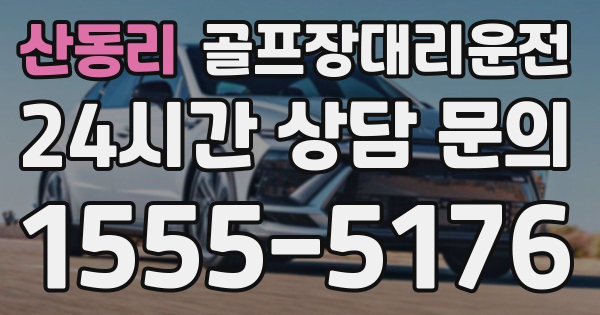 골프장대리운전 서비스