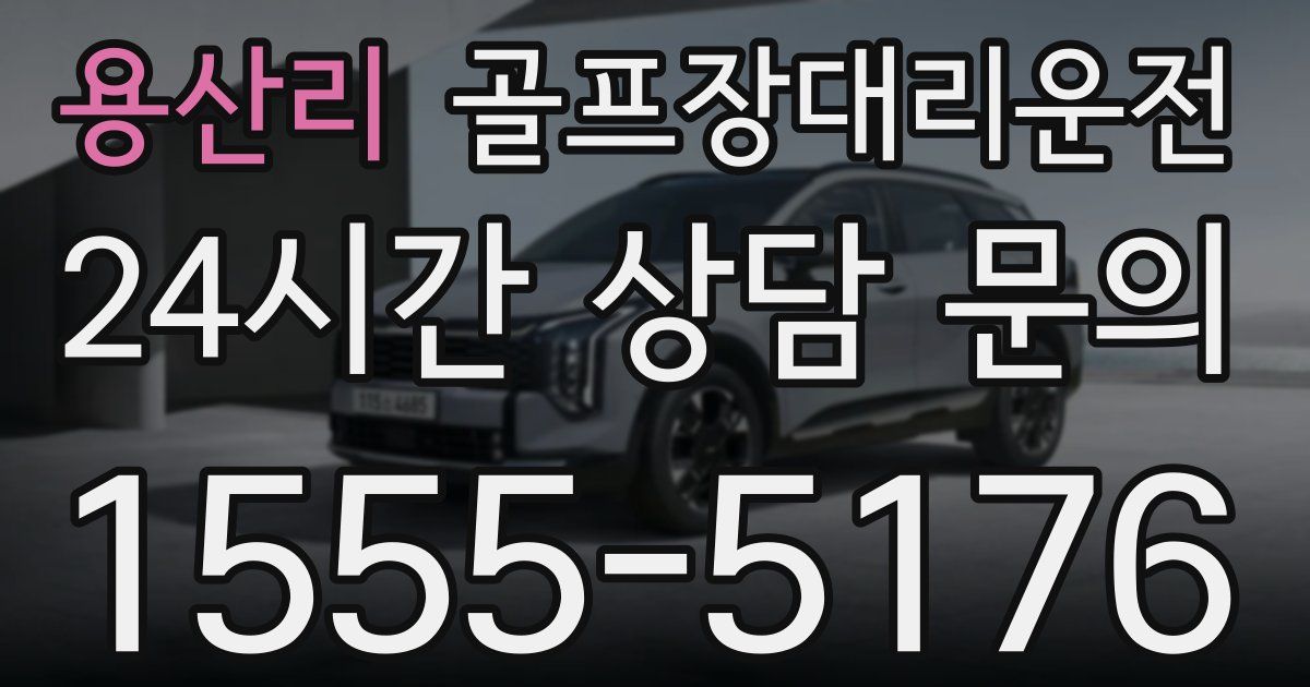 골프장대리운전 서비스
