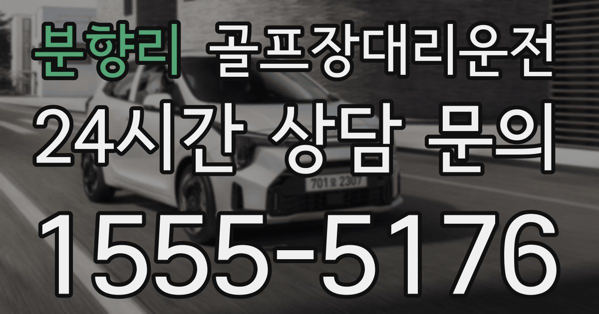 골프장대리운전 서비스