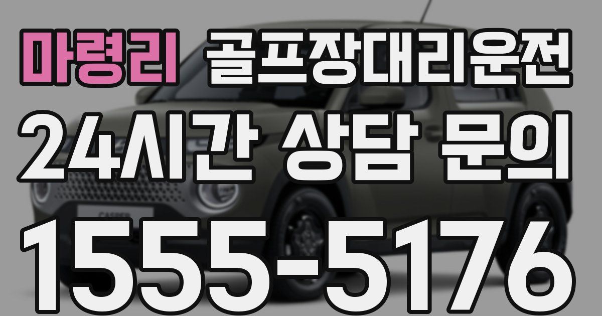 골프장대리운전 서비스