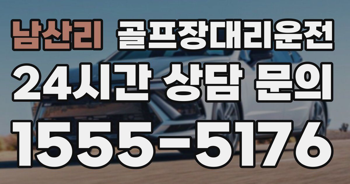 골프장대리운전 서비스