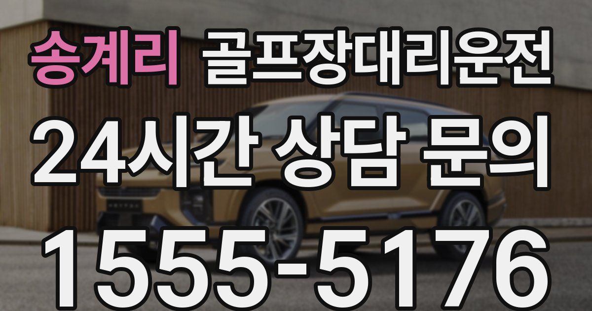 골프장대리운전 서비스