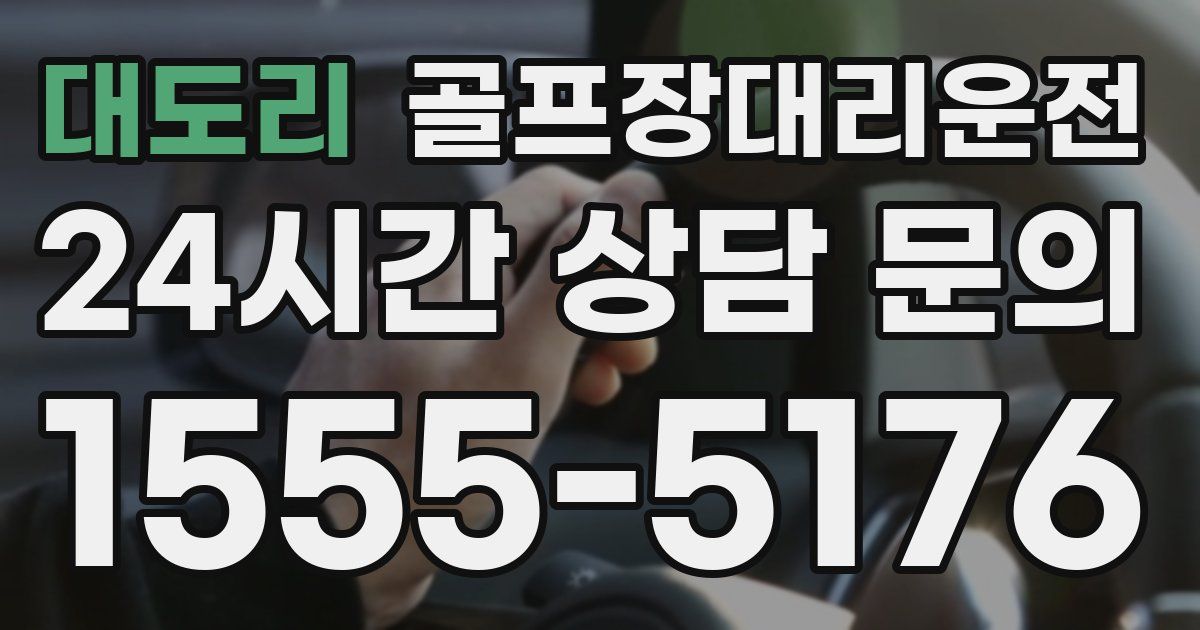 골프장대리운전 서비스