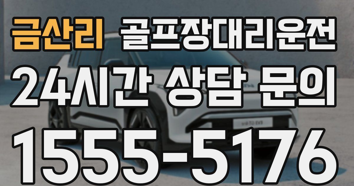 골프장대리운전 서비스