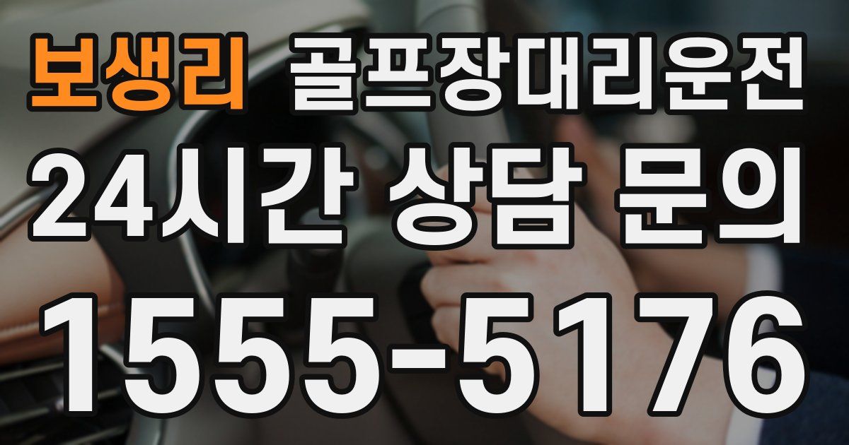 골프장대리운전 서비스