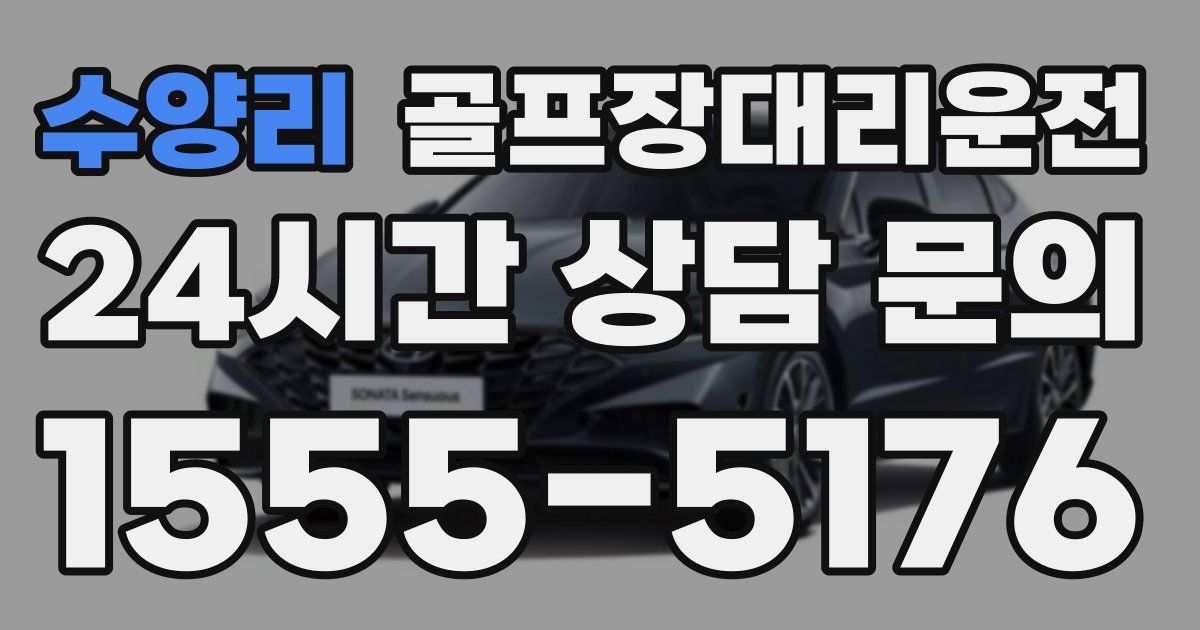 골프장대리운전 서비스