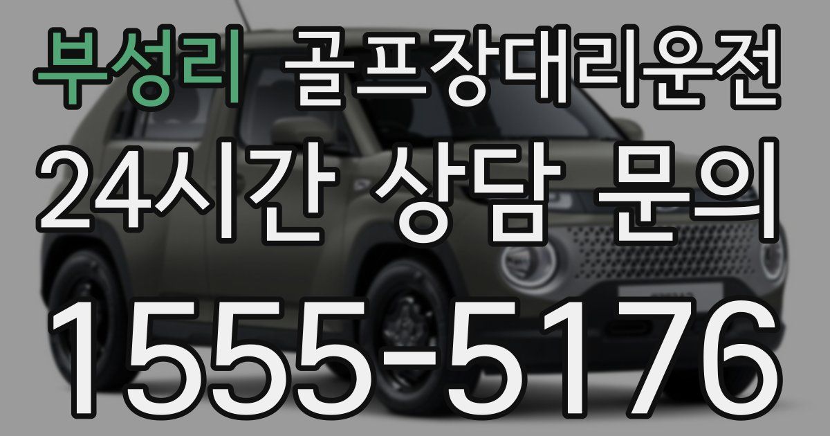 골프장대리운전 서비스