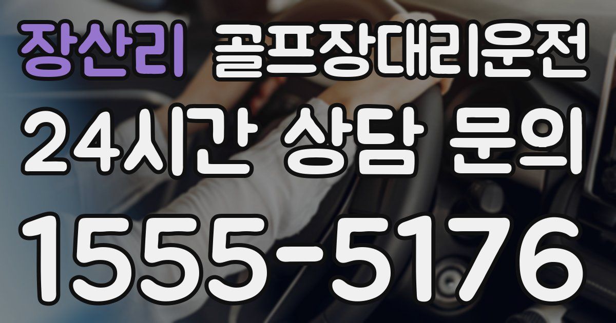 골프장대리운전 서비스