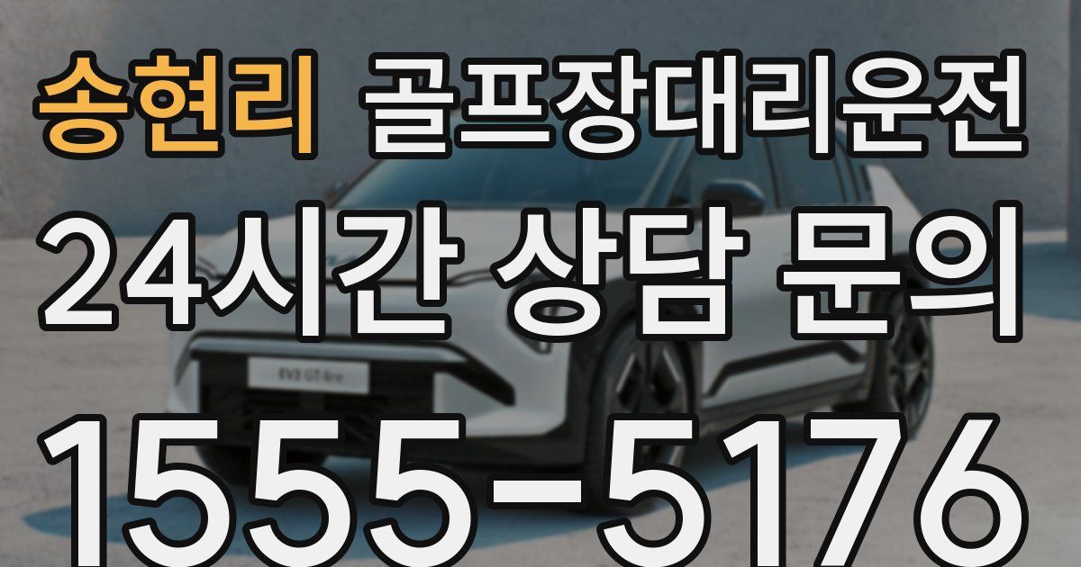 골프장대리운전 서비스