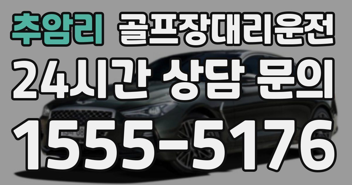 골프장대리운전 서비스