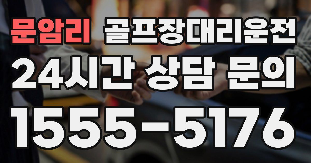 골프장대리운전 서비스