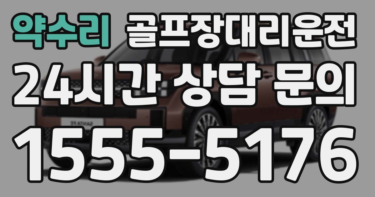 골프장대리운전 서비스