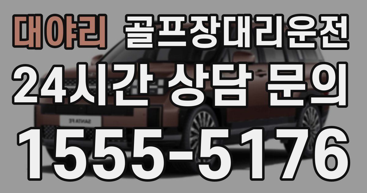 골프장대리운전 서비스