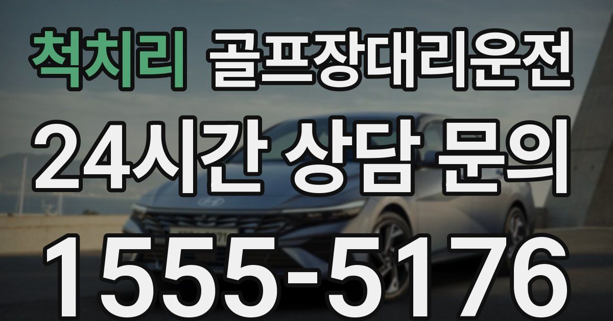 골프장대리운전 서비스