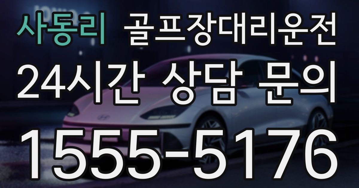 골프장대리운전 서비스