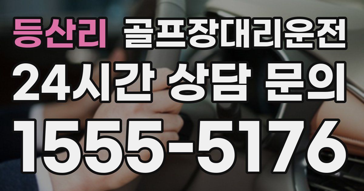 골프장대리운전 서비스
