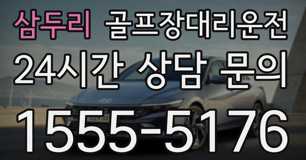 골프장대리운전 서비스