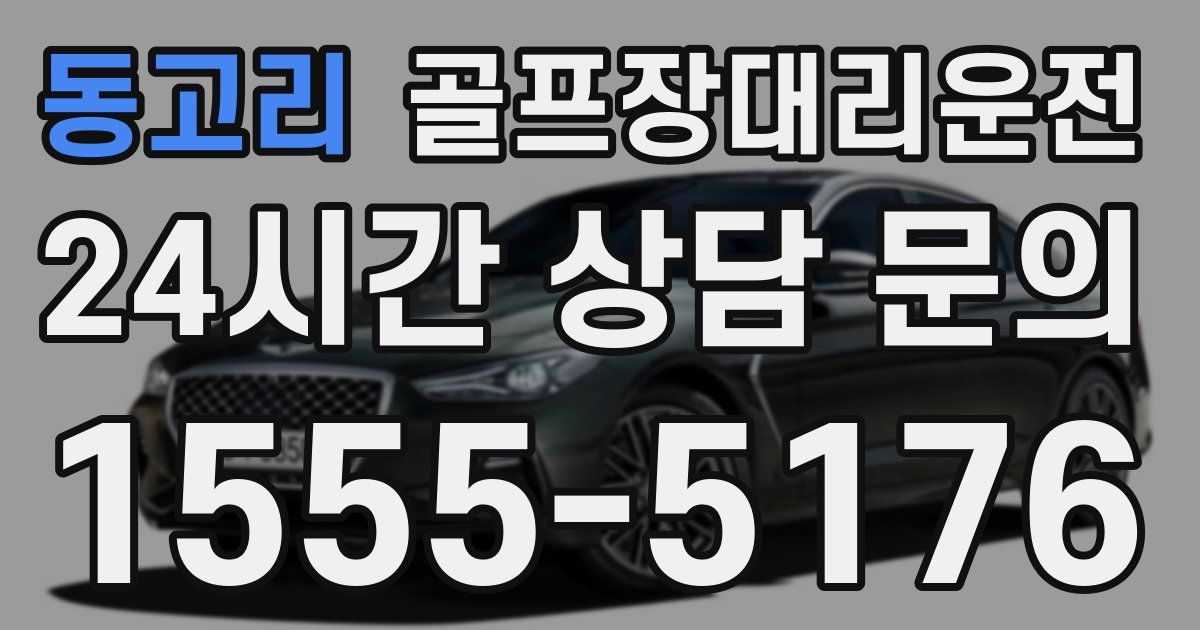 골프장대리운전 서비스