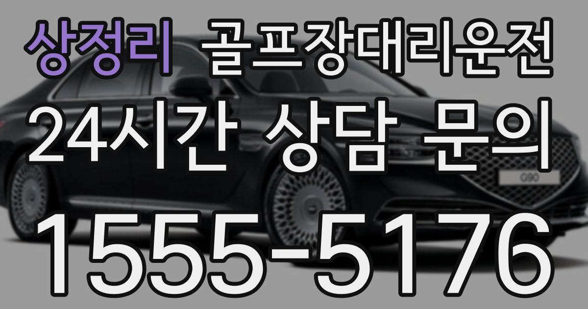 골프장대리운전 서비스