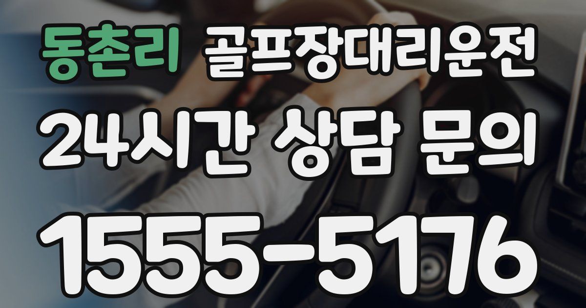 골프장대리운전 서비스