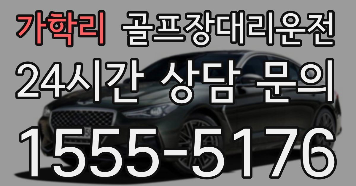 골프장대리운전 서비스
