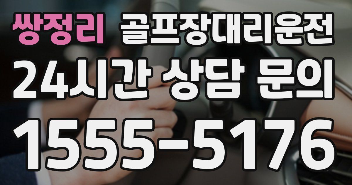 골프장대리운전 서비스