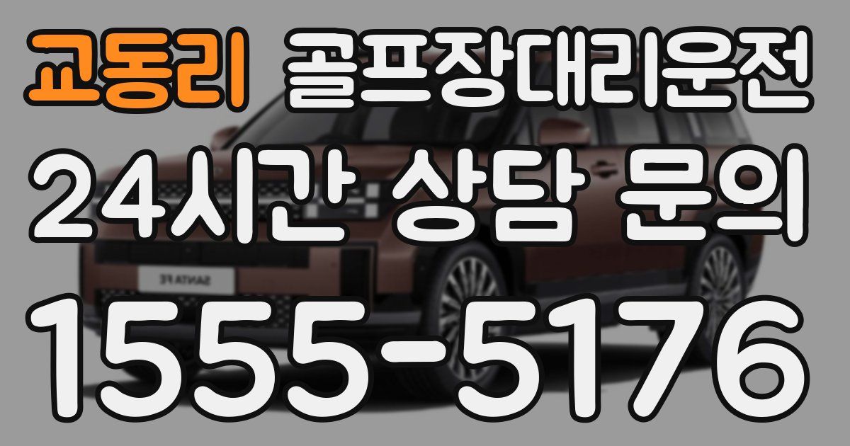 골프장대리운전 서비스