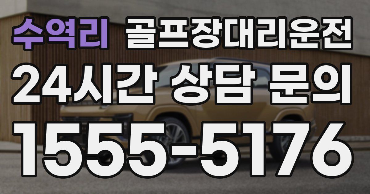 골프장대리운전 서비스