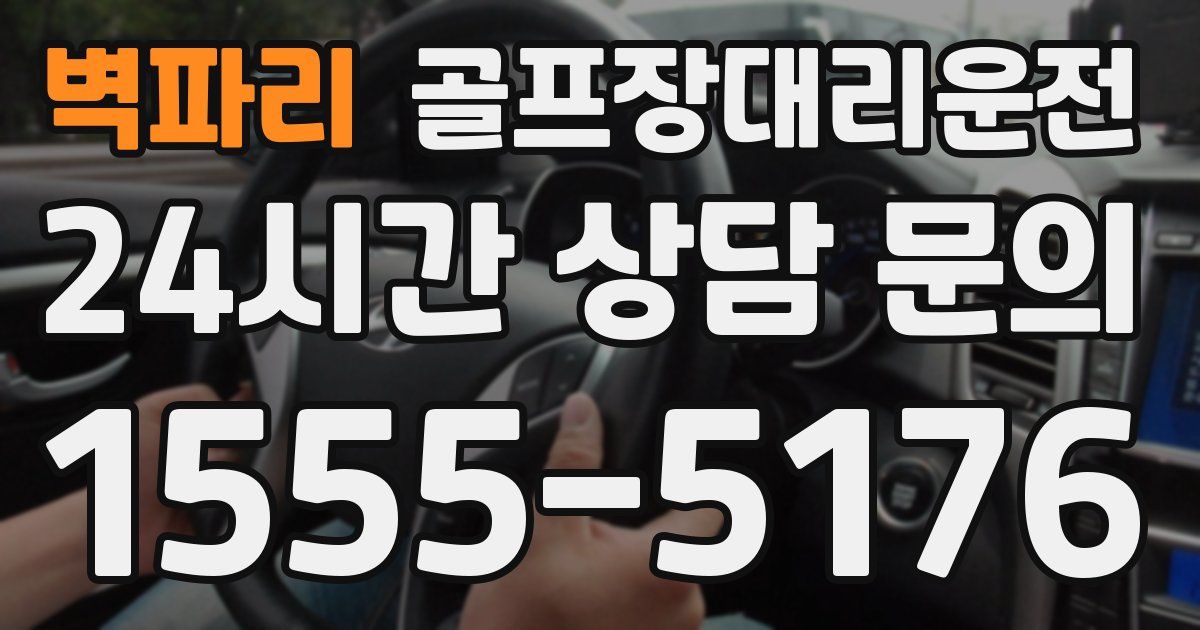 골프장대리운전 서비스