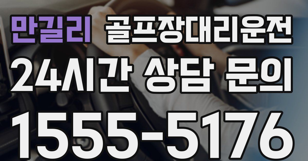 골프장대리운전 서비스