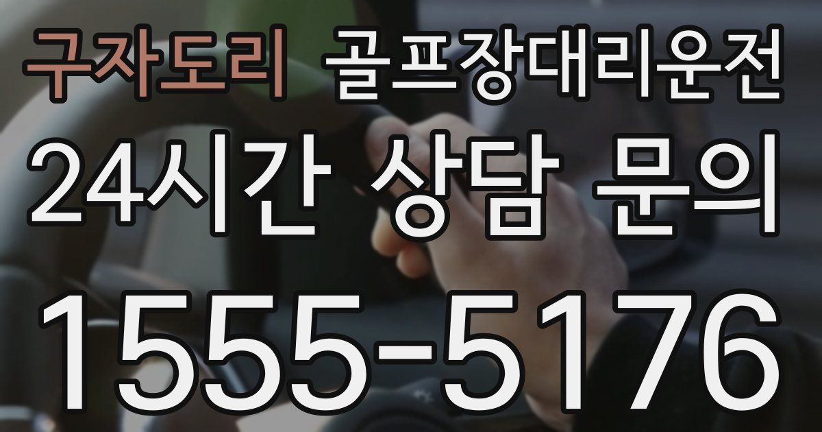 골프장대리운전 서비스