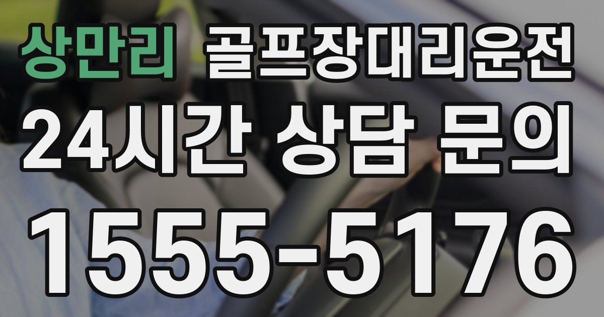 골프장대리운전 서비스