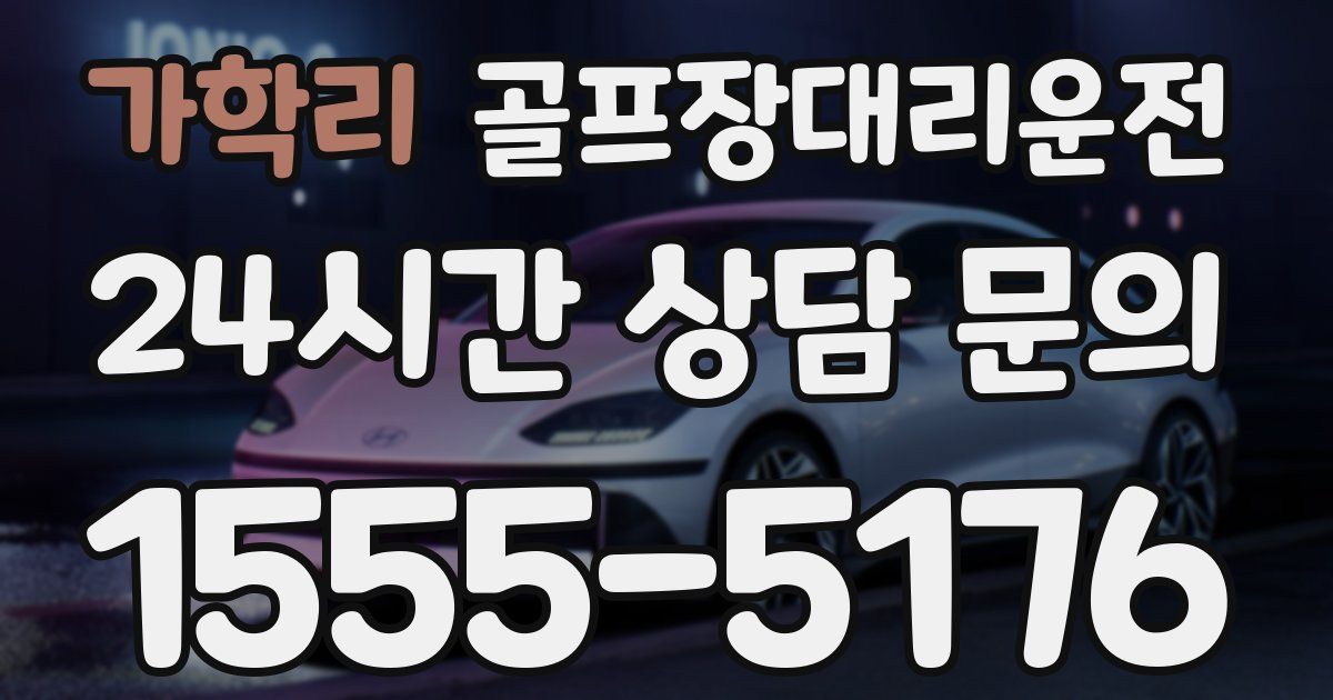 골프장대리운전 서비스
